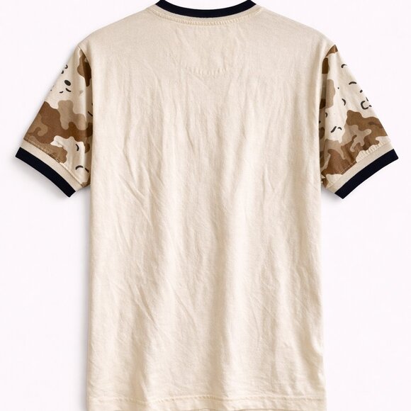 Boston Red Sox Cream Camo V-Neck Tee Shirt Small | Genuine Merchandise - Picture 3 of 3
